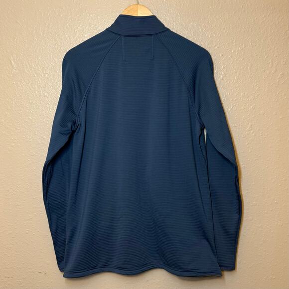 5.11 Tactical Men’s Stratos 1/4 Zip Waffle Midlayer Fleece Long Sleeve Blue Sz M - Picture 3 of 11